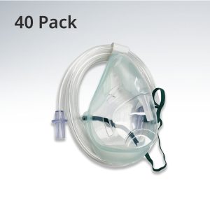 Oxygen Mask 40 Pack - Adult Medium Concentration
